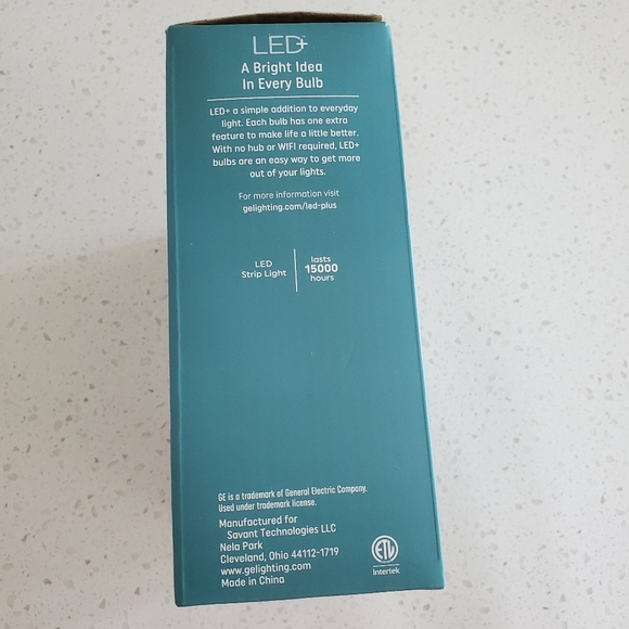 GE LED Light Strips, Remote, Color + White, 32 tf, Trimmable, Sync to Music, New - Picture 7 of 14